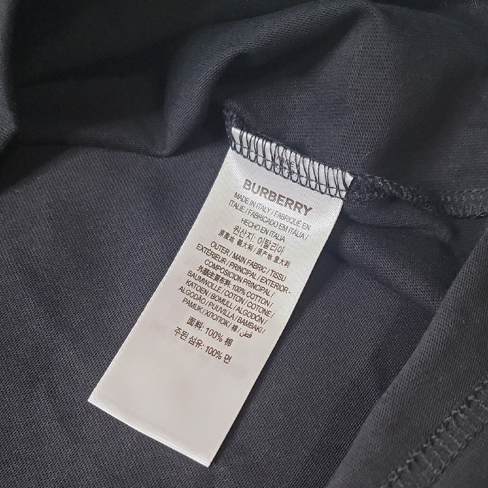 Burberry Black Tee with Beige Knight Graphic - Picture 3 of 3